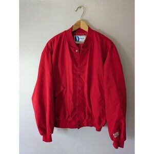 Vintage Dunbrooke Pla-Jac Varsity Jacket bomber coat Mens L Red Made in the USA